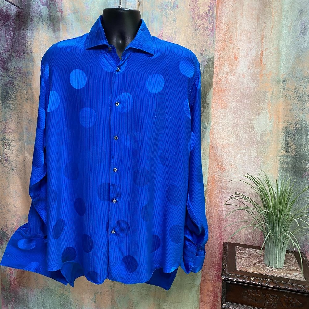 VTG📌Amir  Hand Made in Italy Silk Shirt